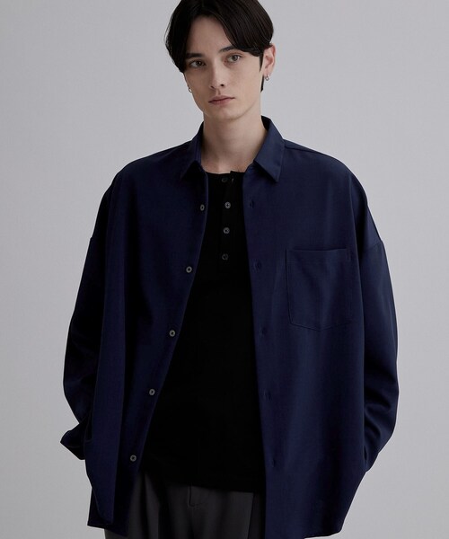 tk.TAKEO KIKUCHI(ティーケータケオキクチ)の「オーバーシャツ(シャツ/ブラウス・メンズ・ネイビー/ナチュラル/チャコールグレー・02/04/03)」の19枚目の写真