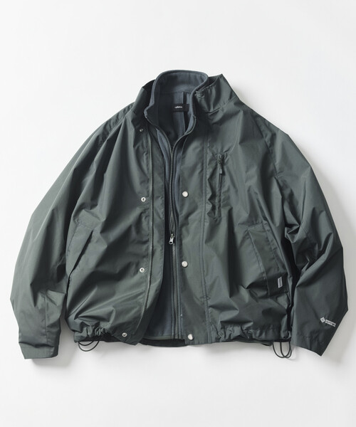 +phenix(プラスフェニックス)の「+phenix/プラスフェニックス 別注 GORE-TEX WINDSTOPPER 3WAY HARRINGTON JACKET/ゴアテックス ウインドストッパー 3WAY ハリントンジャケット(ブルゾン・メンズ・ネイビー/チャコールグレー/ブラック/グリーン・SMALL/MEDIUM/LARGE)」の15枚目の写真