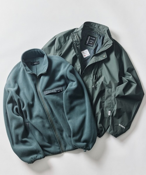 +phenix(プラスフェニックス)の「+phenix/プラスフェニックス 別注 GORE-TEX WINDSTOPPER 3WAY HARRINGTON JACKET/ゴアテックス ウインドストッパー 3WAY ハリントンジャケット(ブルゾン・メンズ・ネイビー/チャコールグレー/ブラック/グリーン・SMALL/MEDIUM/LARGE)」の3枚目の写真