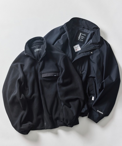 +phenix(プラスフェニックス)の「+phenix/プラスフェニックス 別注 GORE-TEX WINDSTOPPER 3WAY HARRINGTON JACKET/ゴアテックス ウインドストッパー 3WAY ハリントンジャケット(ブルゾン・メンズ・ネイビー/チャコールグレー/ブラック/グリーン・SMALL/MEDIUM/LARGE)」の1枚目の写真