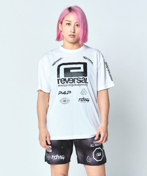 reversal.dogi.design.works(リバーサル・ドーギ・デザイン・ワークス)の「<reversal/リバーサル>ALL STAR LOGO BIG MARK DRY TEE(Tシャツ/カットソー・メンズ・ブラック/ホワイト/ブルー/イエロー/レッド・M/2XL/XL/L)」の1枚目の写真