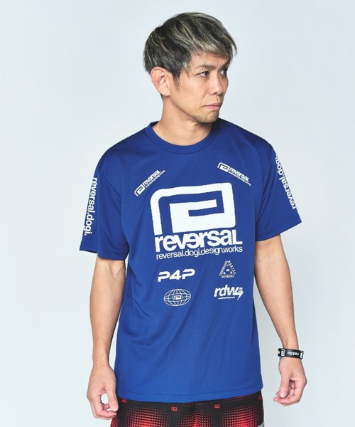 reversal.dogi.design.works(リバーサル・ドーギ・デザイン・ワークス)の「<reversal/リバーサル>ALL STAR LOGO BIG MARK DRY TEE(Tシャツ/カットソー・メンズ・ブラック/ホワイト/ブルー/イエロー/レッド・M/2XL/XL/L)」の3枚目の写真