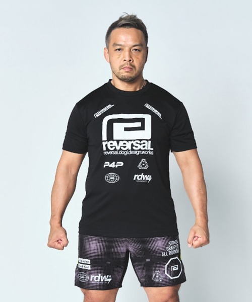 reversal.dogi.design.works(リバーサル・ドーギ・デザイン・ワークス)の「<reversal/リバーサル>ALL STAR LOGO BIG MARK DRY TEE(Tシャツ/カットソー・メンズ・ブラック/ホワイト/ブルー/イエロー/レッド・M/2XL/XL/L)」の2枚目の写真
