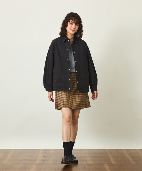 MACKINTOSH PHILOSOPHY（ﾏｯｷﾝﾄｯｼｭ ﾌｨﾛｿﾌｨｰ）の「GREY LABEL 【HARLTON（ハールトン）】ワークブルゾン（ブルゾン・レディース・ブラック/ベージュ系その他4・6/2）」の9枚目の写真