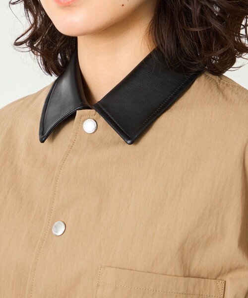 MACKINTOSH PHILOSOPHY（ﾏｯｷﾝﾄｯｼｭ ﾌｨﾛｿﾌｨｰ）の「GREY LABEL 【HARLTON（ハールトン）】ワークブルゾン（ブルゾン・レディース・ブラック/ベージュ系その他4・6/2）」の6枚目の写真