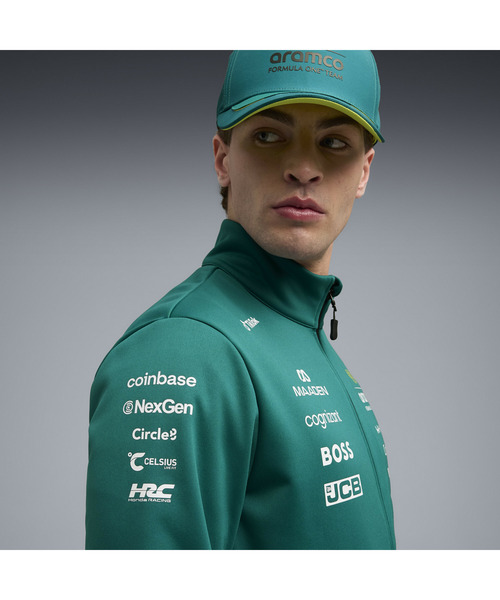 PUMA（プーマ）の「PUMA プーマ ユニセックス PUMA x アストン マーティン アラムコ F1 チーム レ（ブルゾン・メンズ・ケリーグリーン・LARGE/MEDIUM/SMALL/X-LARGE/X-SMALL）」の2枚目の写真