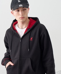 【KANGOL/カンゴール】別注 裏起毛 ロゴ刺繍 配色 パーカー