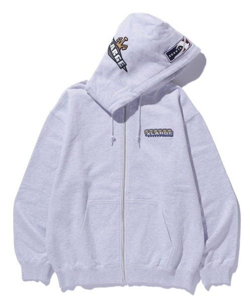 XLARGE(エクストララージ)の「MULTI EMBLEM ZIP UP HOODED SWEATSHIRT(パーカー・メンズ・アッシュ/ネイビー/ブラック・S/XL/L/M)」の1枚目の写真