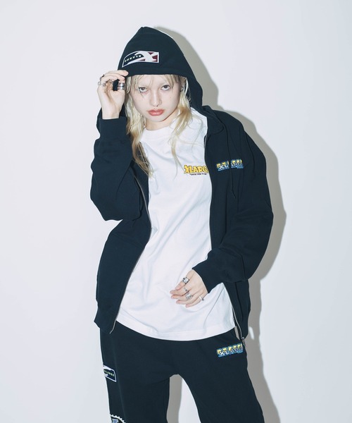 XLARGE(エクストララージ)の「MULTI EMBLEM ZIP UP HOODED SWEATSHIRT(パーカー・メンズ・アッシュ/ネイビー/ブラック・S/XL/L/M)」の2枚目の写真