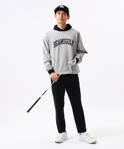 BEAMS GOLF（ビームスゴルフ）の「ORANGE LABEL / バイカラー ステッチ フーディー（スウェット・メンズ・ホワイト系その他5/ネイビー/グレー・S/M/L/XL）」の5枚目の写真