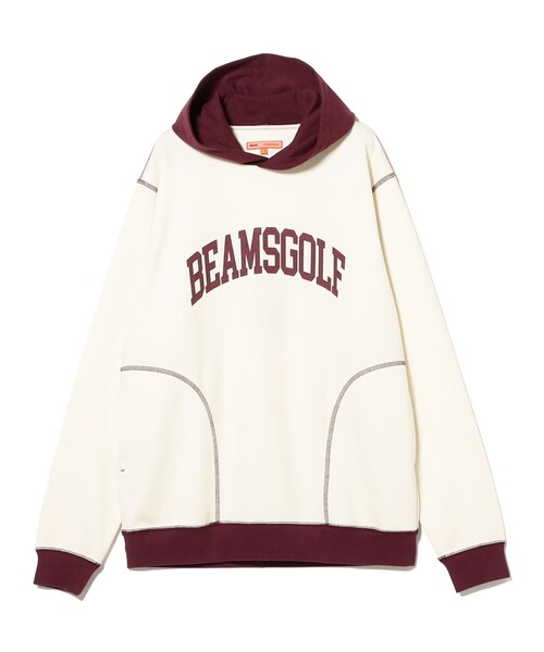 BEAMS GOLF（ビームスゴルフ）の「ORANGE LABEL / バイカラー ステッチ フーディー（スウェット・メンズ・ホワイト系その他5/ネイビー/グレー・S/M/L/XL）」の10枚目の写真