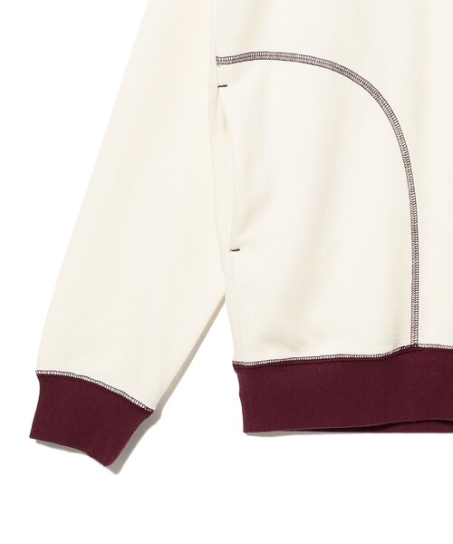 BEAMS GOLF（ビームスゴルフ）の「ORANGE LABEL / バイカラー ステッチ フーディー（スウェット・メンズ・ホワイト系その他5/ネイビー/グレー・S/M/L/XL）」の12枚目の写真