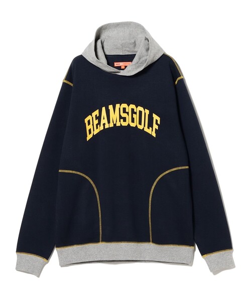 BEAMS GOLF（ビームスゴルフ）の「ORANGE LABEL / バイカラー ステッチ フーディー（スウェット・メンズ・ホワイト系その他5/ネイビー/グレー・S/M/L/XL）」の18枚目の写真