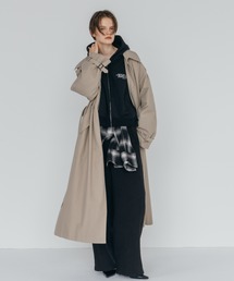 WASHED VOLUME TRENCH COAT/ウォッシュド ボリューム トレンチ コート