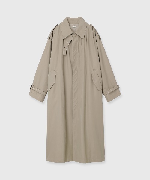 CREDONA(クレドナ)の「WASHED VOLUME TRENCH COAT/ウォッシュド ボリューム トレンチ コート(トレンチコート・レディース・ネイビー/ベージュ・0/1)」の19枚目の写真