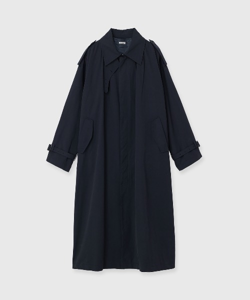 CREDONA(クレドナ)の「WASHED VOLUME TRENCH COAT/ウォッシュド ボリューム トレンチ コート(トレンチコート・レディース・ネイビー/ベージュ・0/1)」の20枚目の写真