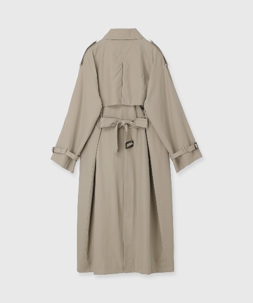 CREDONA(クレドナ)の「WASHED VOLUME TRENCH COAT/ウォッシュド ボリューム トレンチ コート(トレンチコート・レディース・ネイビー/ベージュ・0/1)」の21枚目の写真