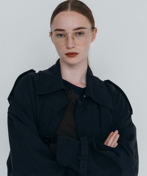 CREDONA(クレドナ)の「WASHED VOLUME TRENCH COAT/ウォッシュド ボリューム トレンチ コート(トレンチコート・レディース・ネイビー/ベージュ・0/1)」の18枚目の写真