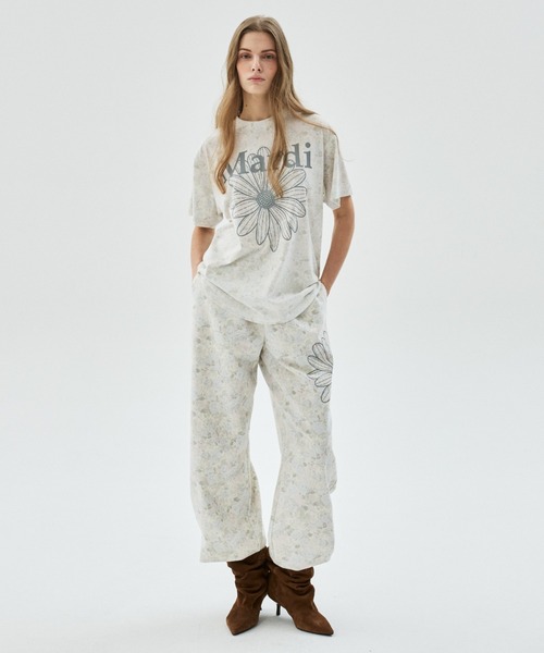 Mardi Mercredi(マルディメクルディ)の「JOGGER PANTS FLEUR FLOWER / ジョガー パンツ フルール フラワー(スウェットパンツ・レディース・ピンク/ブルー・FREE)」の19枚目の写真