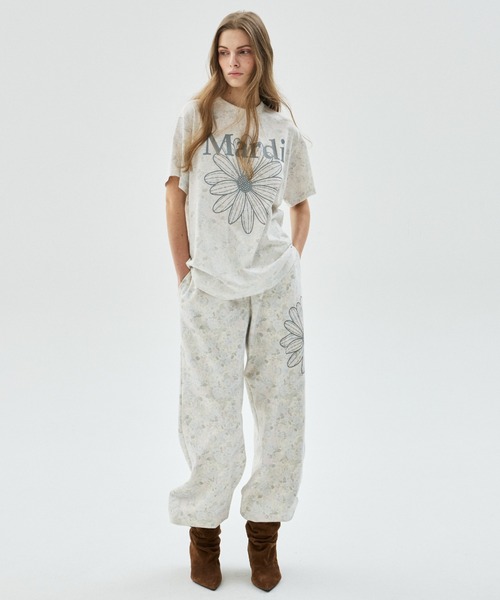 Mardi Mercredi(マルディメクルディ)の「JOGGER PANTS FLEUR FLOWER / ジョガー パンツ フルール フラワー(スウェットパンツ・レディース・ピンク/ブルー・FREE)」の20枚目の写真