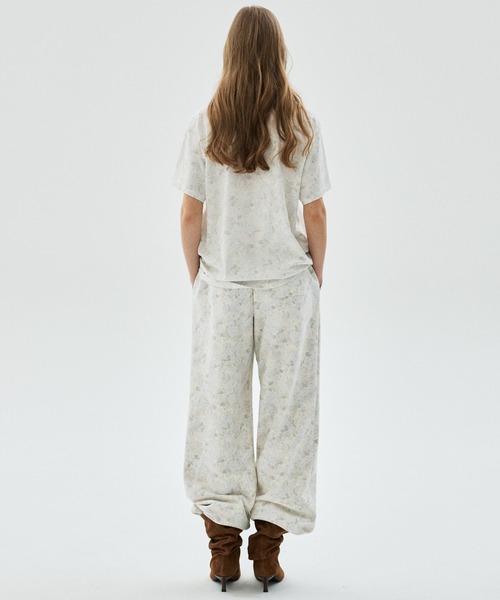 Mardi Mercredi(マルディメクルディ)の「JOGGER PANTS FLEUR FLOWER / ジョガー パンツ フルール フラワー(スウェットパンツ・レディース・ピンク/ブルー・FREE)」の22枚目の写真