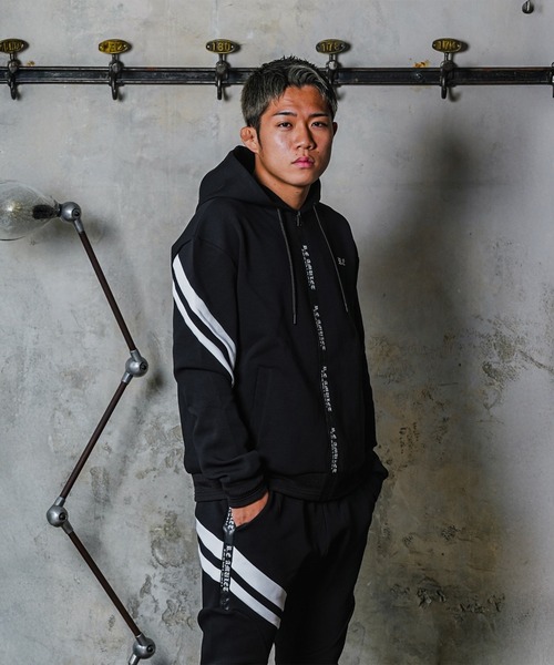 adamsJUGGLER（アダムスジャグラー）の「RTEG SW&ROジップフーディー（パーカー・メンズ・ブラック/グレー・S/M/L/XL）」の2枚目の写真
