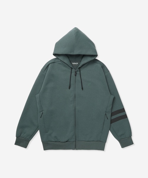 Hurley (ハーレー)の「【Hurley:ハーレー】アクティブスウェットジップアップフーディー 4WAYストレッチパーカー PHANTOMSWEAT BLOCK PARTY OVERSIZED(パーカー・メンズ・ブラック系その他/ブラック/ブルーグレー・LARGE/MEDIUM/X-LARGE)」の3枚目の写真