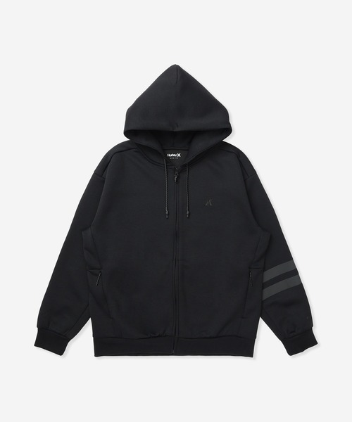 Hurley (ハーレー)の「【Hurley:ハーレー】アクティブスウェットジップアップフーディー 4WAYストレッチパーカー PHANTOMSWEAT BLOCK PARTY OVERSIZED(パーカー・メンズ・ブラック系その他/ブラック/ブルーグレー・LARGE/MEDIUM/X-LARGE)」の1枚目の写真