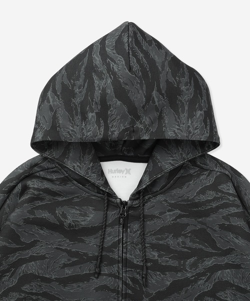 Hurley (ハーレー)の「【Hurley:ハーレー】アクティブスウェットジップアップフーディー 4WAYストレッチパーカー PHANTOMSWEAT BLOCK PARTY OVERSIZED(パーカー・メンズ・ブラック系その他/ブラック/ブルーグレー・LARGE/MEDIUM/X-LARGE)」の9枚目の写真