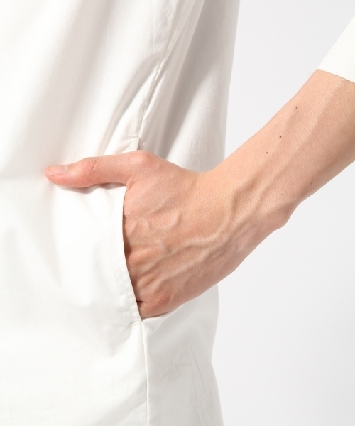 HARE（ハレ）の「カットオフシャツ七分袖(HARE)（シャツ/ブラウス・メンズ・ライトグレー/オフホワイト/ブラック・MEDIUM/SMALL）」の13枚目の写真