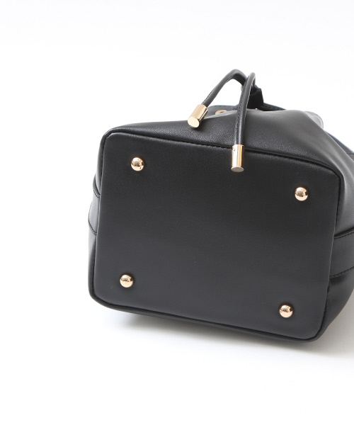 LOWELL things（ロウェル　シングス）の「ドロストリングBAG（ショルダーバッグ・レディース・ライトグレー/ブラック/オレンジ・FREE）」の9枚目の写真