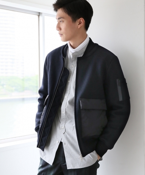 GLOBAL WORK（グローバルワーク）の「ウールフードブルゾン/719560