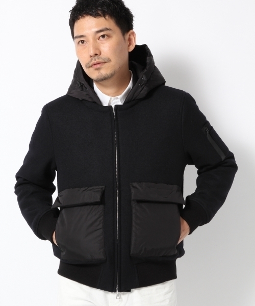メンズ ウールフードブルゾン GLOBAL WORK（グローバルワーク）の「ウールフードブルゾン/719560