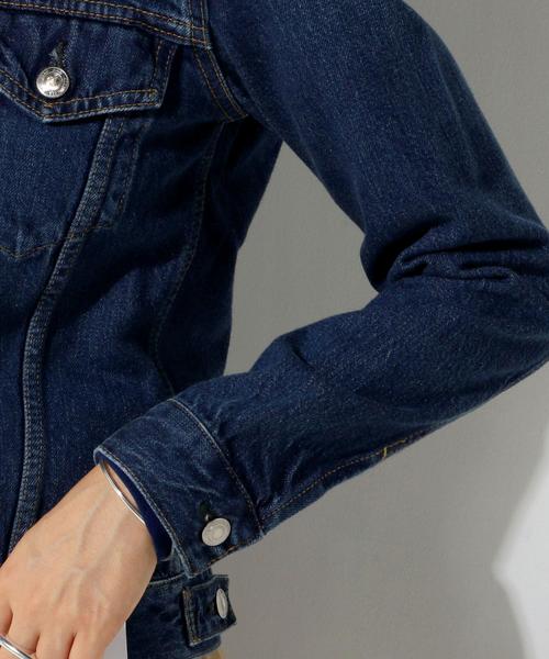 UNITED ARROWS（ユナイテッドアローズ）の「＜HYKE（ハイク）＞ ウォッシュ デニム ジャケット TYPE3 ■■■（デニムジャケット・レディース・ターコイズブルー・1/2/3）」の8枚目の写真