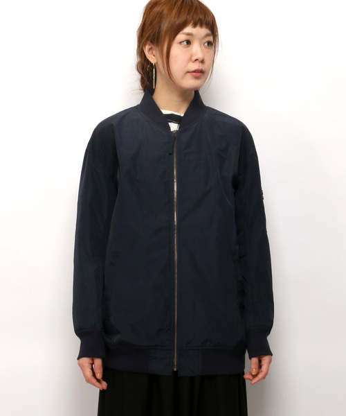 LBC（エルビーシー）の「タフタロングMA-1（MA-1・レディース・オリーブ/ネイビー・LARGE/MEDIUM）」の9枚目の写真