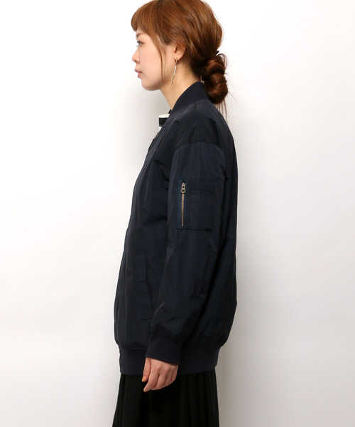 LBC（エルビーシー）の「タフタロングMA-1（MA-1・レディース・オリーブ/ネイビー・LARGE/MEDIUM）」の10枚目の写真