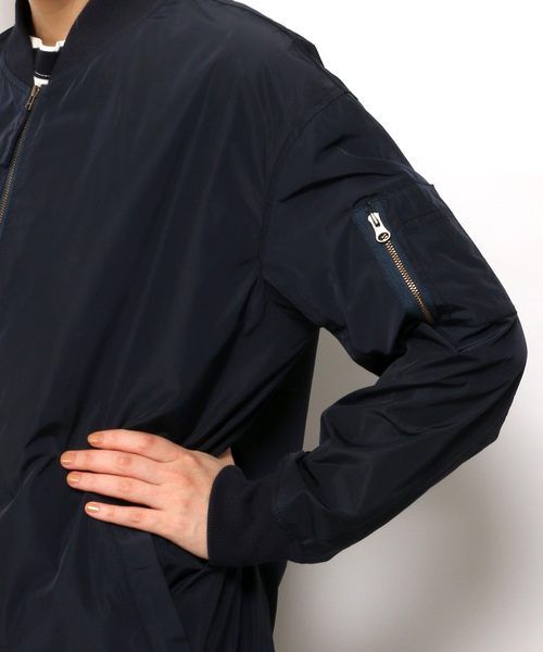 LBC（エルビーシー）の「タフタロングMA-1（MA-1・レディース・オリーブ/ネイビー・LARGE/MEDIUM）」の3枚目の写真