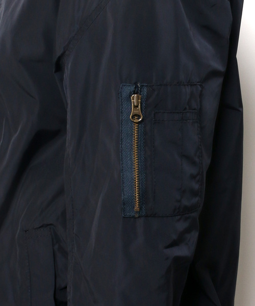 LBC（エルビーシー）の「タフタロングMA-1（MA-1・レディース・オリーブ/ネイビー・LARGE/MEDIUM）」の4枚目の写真