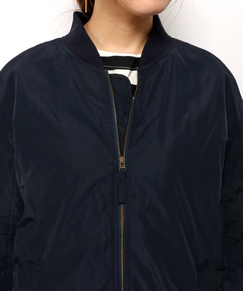 LBC（エルビーシー）の「タフタロングMA-1（MA-1・レディース・オリーブ/ネイビー・LARGE/MEDIUM）」の5枚目の写真