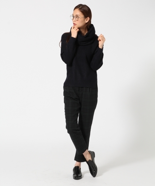 GLOBAL WORK(グローバルワーク)の「【一部店舗限定】7ゲージネック2WAYニットプルオーバー長袖/727599(ニット/セーター・レディース・ホワイト/ネイビー/グレー・MEDIUM/LARGE)」の14枚目の写真