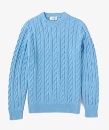 UNITED ARROWS | USBS コットン ケーブル クルーネック ニット(ニット/セーター)