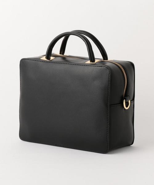 BEAUTY&YOUTH UNITED ARROWS（ビューティーアンドユースユナイテッドアローズ）の「BY スクエアミニショルダー -2WAY-（ショルダーバッグ・レディース・ブラック/ライトグレー・FREE）」の5枚目の写真