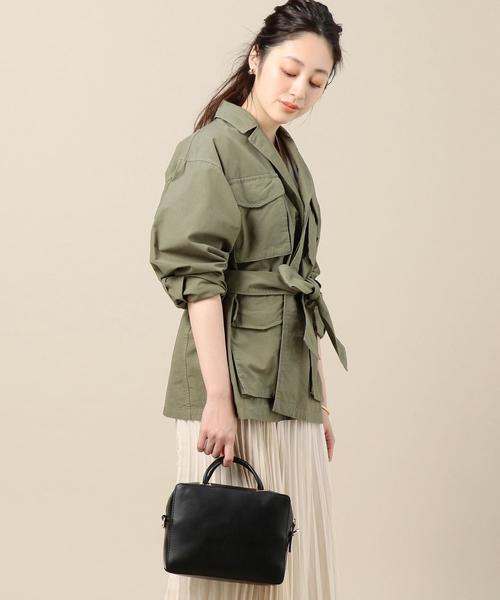 BEAUTY&YOUTH UNITED ARROWS（ビューティーアンドユースユナイテッドアローズ）の「BY スクエアミニショルダー -2WAY-（ショルダーバッグ・レディース・ブラック/ライトグレー・FREE）」の9枚目の写真