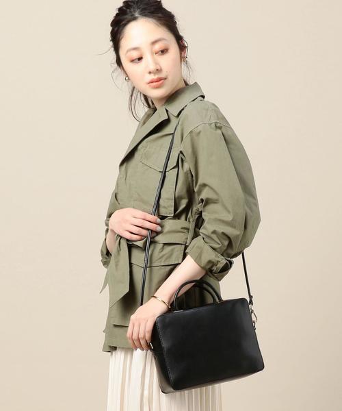 BEAUTY&YOUTH UNITED ARROWS（ビューティーアンドユースユナイテッドアローズ）の「BY スクエアミニショルダー -2WAY-（ショルダーバッグ・レディース・ブラック/ライトグレー・FREE）」の10枚目の写真