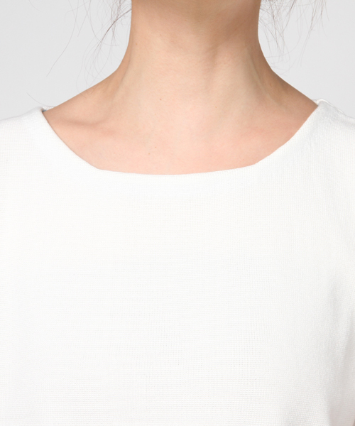 LOVELESS（ラブレス）の「【LOVELESS】WOMENS フレンチスリーブトップス（ニット/セーター・レディース・ネイビー/ホワイト・36/34）」の6枚目の写真