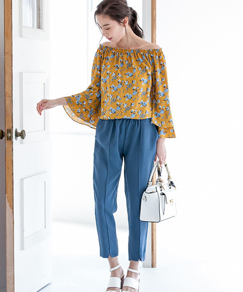 fifth（フィフス）の「センタープレステ―パ―ドパンツ（その他パンツ・レディース・ブラック/グレー/ブルー・MEDIUM/SMALL）」の3枚目の写真