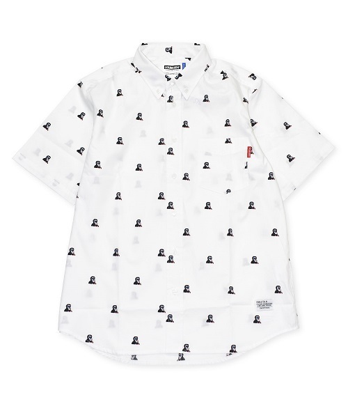 DOUBLE STEAL(ダブルスティール)の「Gorilla 半袖シャツ(シャツ/ブラウス・メンズ・ホワイト/ピンク・X-LARGE/LARGE/MEDIUM)」の2枚目の写真