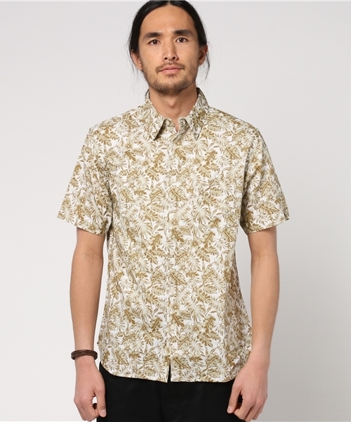 ikka（イッカ）の「リーフプリントシャツ（シャツ/ブラウス・メンズ・ブラウン/グリーン・LARGE/MEDIUM/X-LARGE）」の10枚目の写真