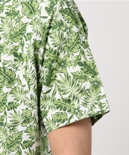 ikka（イッカ）の「リーフプリントシャツ（シャツ/ブラウス・メンズ・ブラウン/グリーン・LARGE/MEDIUM/X-LARGE）」の6枚目の写真