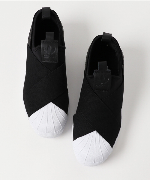 adidas（アディダス）の「【adidas】WOMENS スニーカー-SUPERSTAR SLIPON-（スニーカー・レディース・ブラック/ホワイト・24.0cm/23.0cm/23.5cm）」の6枚目の写真